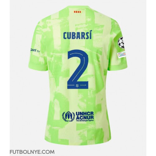 Camiseta Barcelona Pau Cubarsi #2 Tercera Equipación 2024-25 manga corta